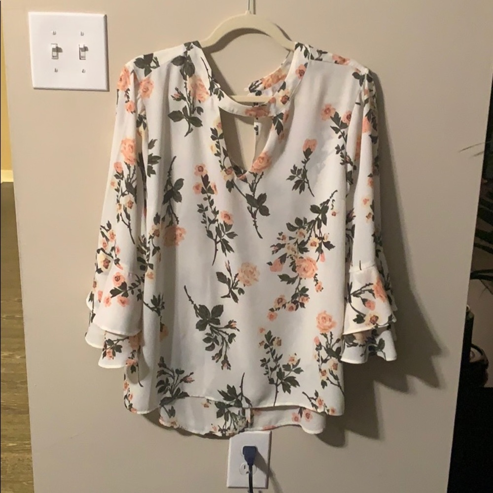 Charming Charlie extra large floral blouse